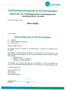 Sachkunde - Kfz-Sachverständigenbüro Oliver Schiller in Olching